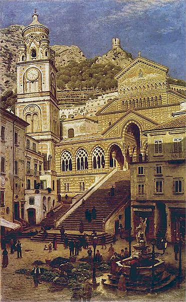 Aleksander Gierymski Amalfi Cathedral Germany oil painting art